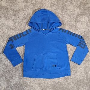 Youth Under Armour Pullover Hoody Sz M Royal Blue